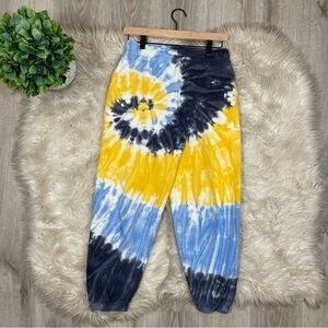 Aritzia TNA CozyAF‎ Fleece Tie Dye Joggers